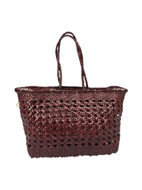 shopping donna in pelle traforata bordeaux Vetra Studio | JESSIE-WOVENV07